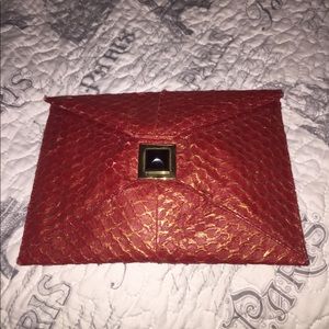 Kara Ross authentic leather envelope cibermonday